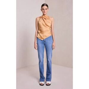 A.L.C. Gold Asymmetrical Tank Top